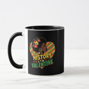 Schwarze Geschichte ist mein Valentiner Monat schw Tasse