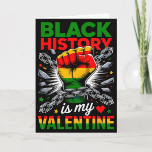 Schwarze Geschichte ist mein Valentinstag, der jed Karte