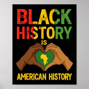 Schwarze Geschichte ist patriotische amerikanische Poster