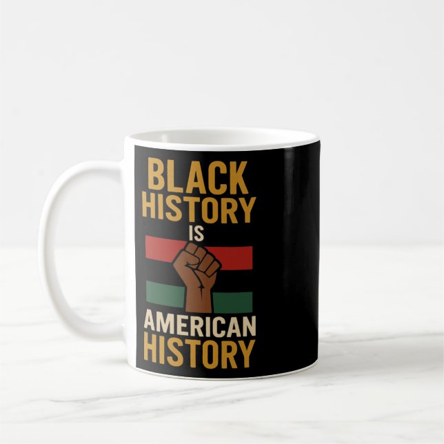 Schwarze Geschichte Juneteenth Afroamerikanischer  Kaffeetasse (Links)
