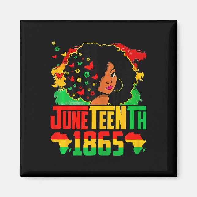 Schwarze Geschichte Juneteenth Ist Mein Unabhängig Magnet (Vorne)