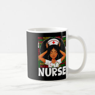 Schwarze Geschichte Krankenschwester Afro Melanin  Kaffeetasse