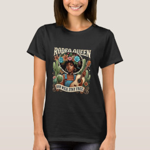 Schwarze Geschichte Melanin Cowgirls Afrikanische T-Shirt