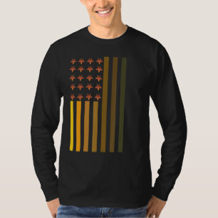 Schwarze Geschichte Melanin Flag Männer Frauen Kin T-Shirt