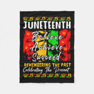 Schwarze Geschichte Melanin Juneteenth Ist Meine U Fleecedecke
