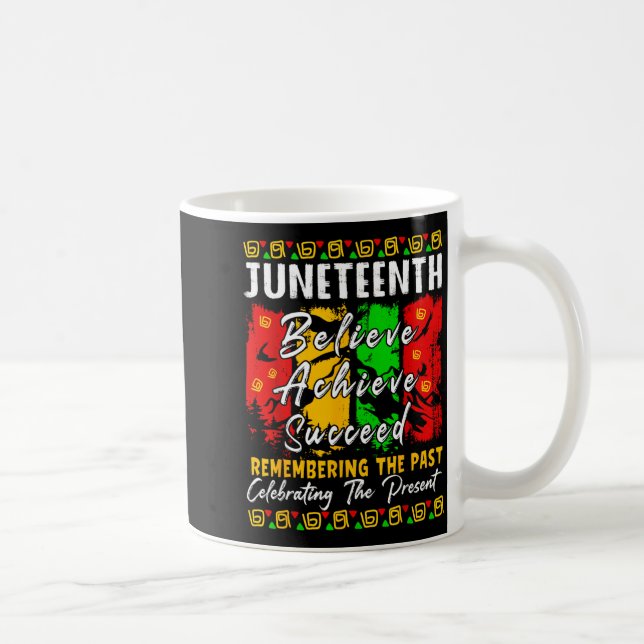 Schwarze Geschichte Melanin Juneteenth ist Unabhän Kaffeetasse (Rechts)