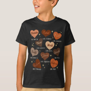 Schwarze Geschichte mit gebildetem Führer feiern T-Shirt