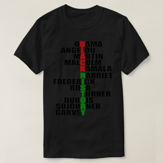 Schwarze Geschichte Monat 2021 Traum wie Führer Kö T-Shirt (Design vorne)