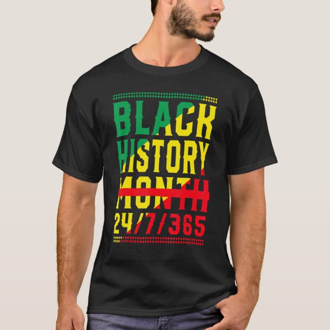 Schwarze Geschichte Monat 247365 Melanin Pride Afr T-Shirt (Vorderseite)