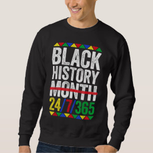 Schwarze Geschichte Monat 247365 Schwarzer Stolz Sweatshirt