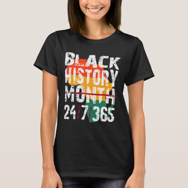 Schwarze Geschichte Monat 247365 Shirt Afrika für  (Vorderseite)