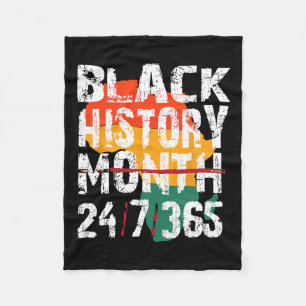 Schwarze Geschichte Monat 247365 Shirt Afrika für Fleecedecke
