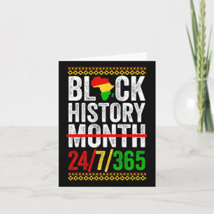 Schwarze Geschichte Monat 247365 Shirt Afrika für Karte