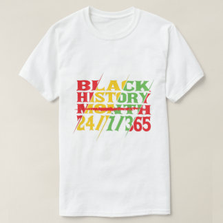 Schwarze Geschichte Monat 24/7/365, Schwarzer Stol T-Shirt