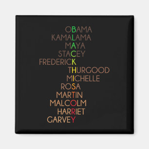 Schwarze Geschichte Monat Afrikanische Amerikaner Magnet