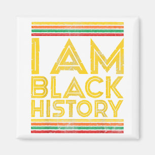 Schwarze Geschichte Monat Afrikanische Frau Afro I Magnet