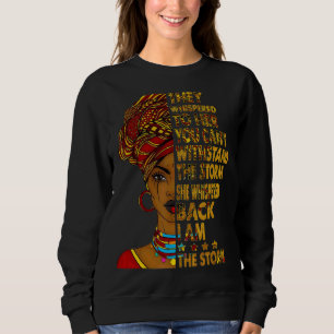 Schwarze Geschichte Monat afrikanische Frau Afro I Sweatshirt