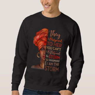 Schwarze Geschichte Monat Afrikanische Frau Afro I Sweatshirt