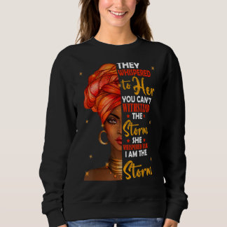 Schwarze Geschichte Monat afrikanische Frau Afro I Sweatshirt