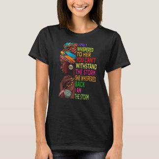 Schwarze Geschichte Monat afrikanische Frau Afro I T-Shirt