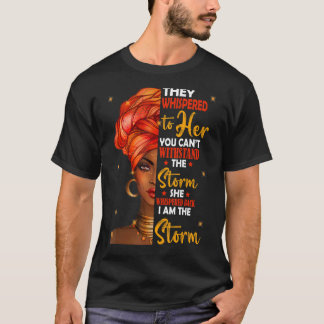 Schwarze Geschichte Monat afrikanische Frau Afro I T-Shirt