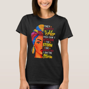 Schwarze Geschichte Monat afrikanische Frau Afro I T-Shirt