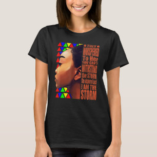 Schwarze Geschichte Monat afrikanische Frau Afro I T-Shirt