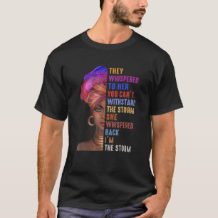Schwarze Geschichte Monat Afrikanische Frau Afro I T-Shirt