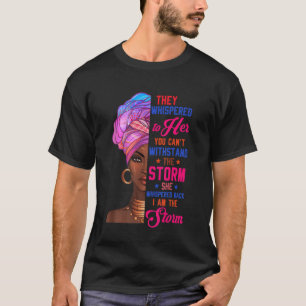 Schwarze Geschichte Monat Afrikanische Frau Afro I T-Shirt