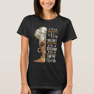 Schwarze Geschichte Monat afrikanische Frau Afro I T-Shirt