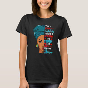 Schwarze Geschichte Monat afrikanische Frau Afro I T-Shirt
