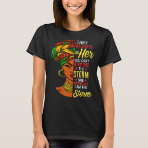 Schwarze Geschichte Monat afrikanische Frau Afro I T-Shirt