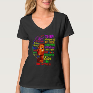 Schwarze Geschichte Monat afrikanische Frau Afro I T-Shirt