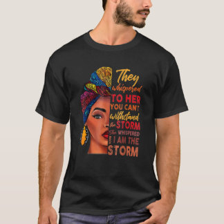 Schwarze Geschichte Monat Afrikanische Frau Afro I T-Shirt