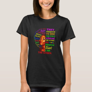 Schwarze Geschichte Monat Afrikanische Frau Afro I T-Shirt