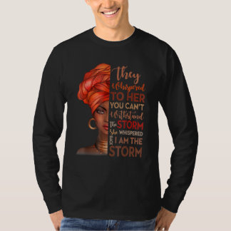Schwarze Geschichte Monat Afrikanische Frau Afro I T-Shirt