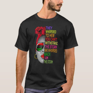 Schwarze Geschichte Monat afrikanische Frau Afro I T-Shirt