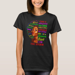 Schwarze Geschichte Monat afrikanische Frau Afro I T-Shirt