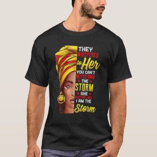 Schwarze Geschichte Monat Afrikanische Frau Afro I T-Shirt