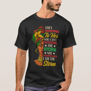 Schwarze Geschichte Monat Afrikanische Frau Afro I T-Shirt