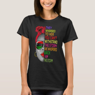 Schwarze Geschichte Monat afrikanische Frau Afro I T-Shirt