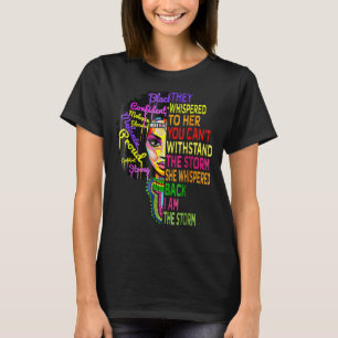 Schwarze Geschichte Monat Afrikanische Frau Afro I T-Shirt