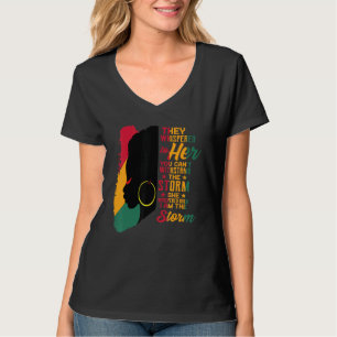 Schwarze Geschichte Monat afrikanische Frau Afro I T-Shirt