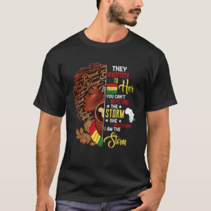 Schwarze Geschichte Monat Afrikanische Frau Afro I T-Shirt