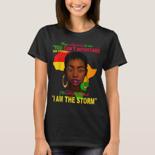 Schwarze Geschichte Monat Afrikanische Frau Afro I T-Shirt