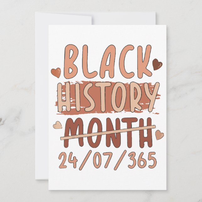 Schwarze Geschichte Monat Afro Melanin Black Women Einladung (Vorderseite)