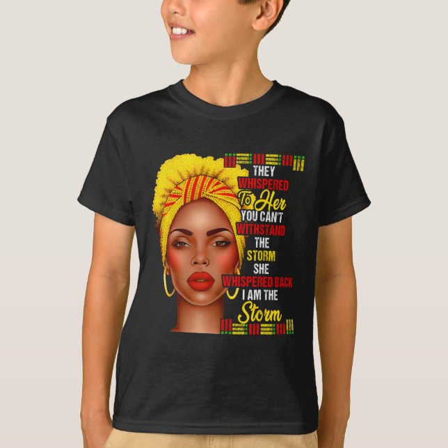 Schwarze Geschichte Monat Afro Schwarze Frauen Mäd T-Shirt (Vorderseite)