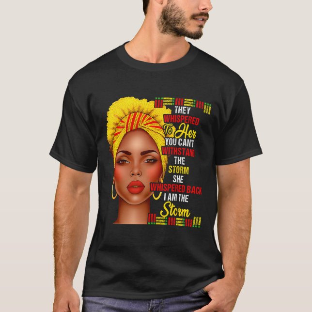 Schwarze Geschichte Monat Afro Schwarze Frauen Mäd T-Shirt (Vorderseite)