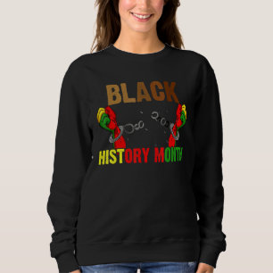Schwarze Geschichte Monat Aufstieg Fist Afro Melan Sweatshirt