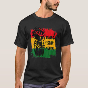 Schwarze Geschichte Monat BHM Afrikanischer Stolz T-Shirt